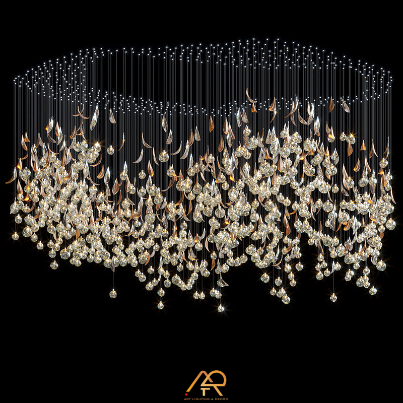  Đèn Chùm Thông Tầng Cao Cấp LUX Galaxy Rain ART-5024