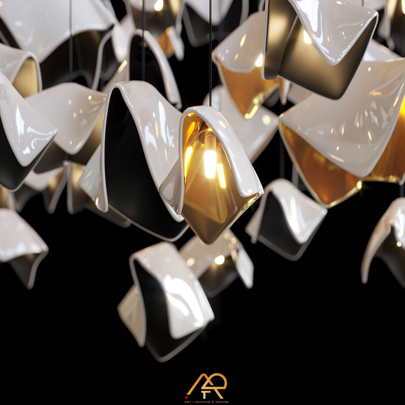 Đèn Chùm Thông Tầng Nghệ Thuật LUX Origami Sky ART-5026