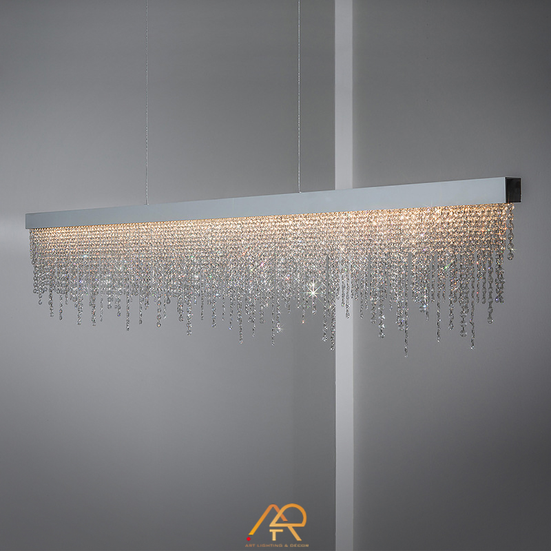 Đèn thả bàn ăn Pha Lê Dài Crystal Rain ART-4053