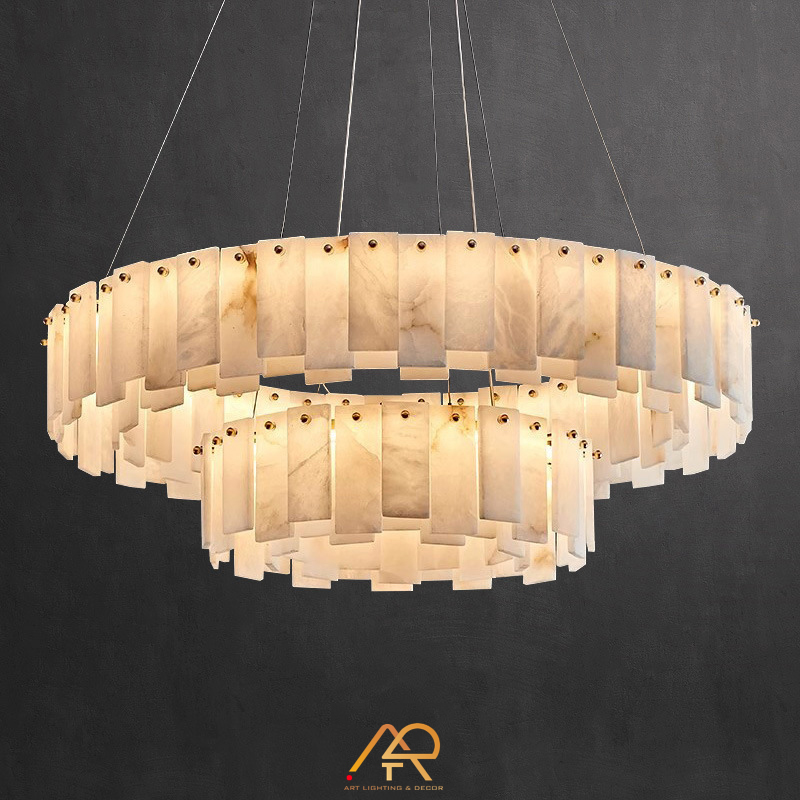 Đèn Chùm Đá Tầng Cao Cấp Celesta Onyx ART-7032
