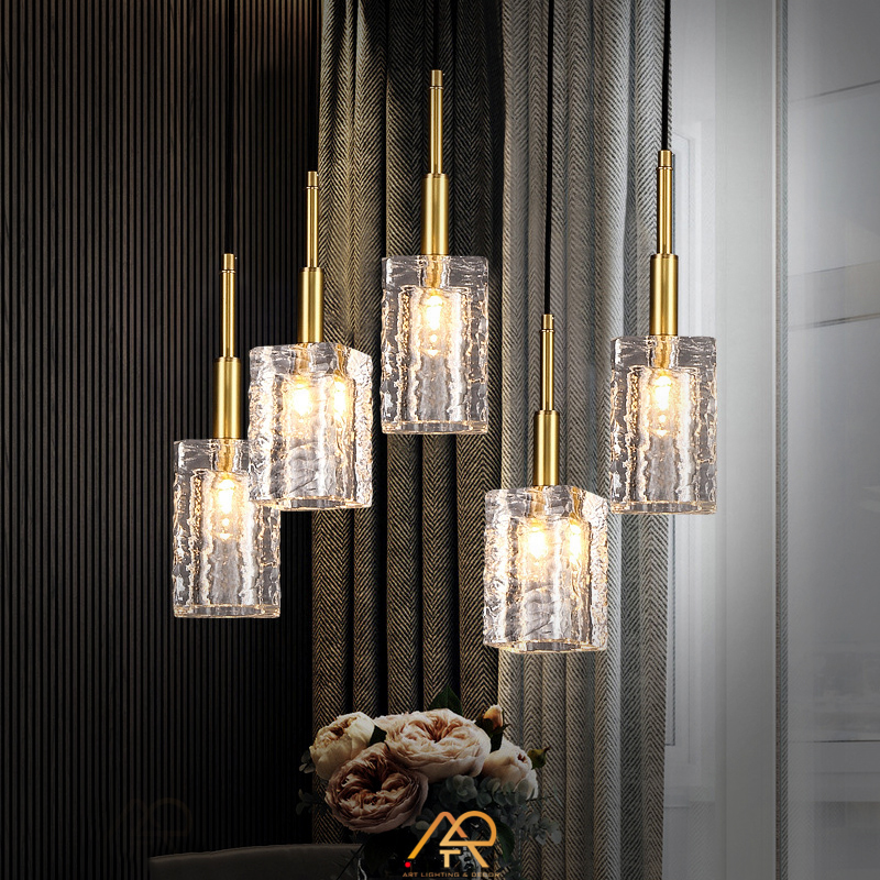 Đèn Thả Pha Lê Sóng Ánh Vàng Aurora ART-4048