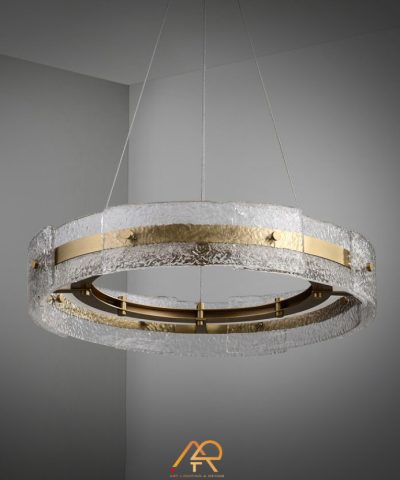 Đèn Chùm Pha Lê Vòng Ánh Kim Chandelier ART-7051