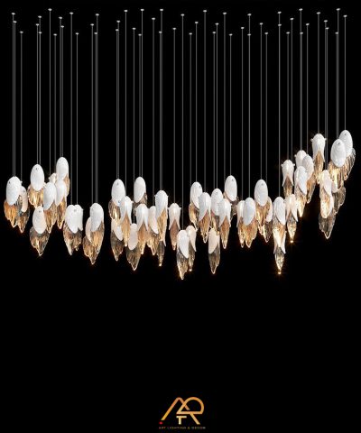 Đèn Chùm Thông Tầng Vỏ Sò Pha Lê Royal Shell ART-5020