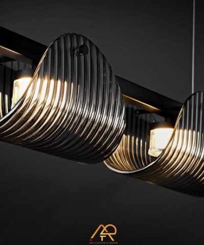 Đèn Thả Trần Nghệ Thuật Hiện Đại LUX Glass Wave Linear ART-4079