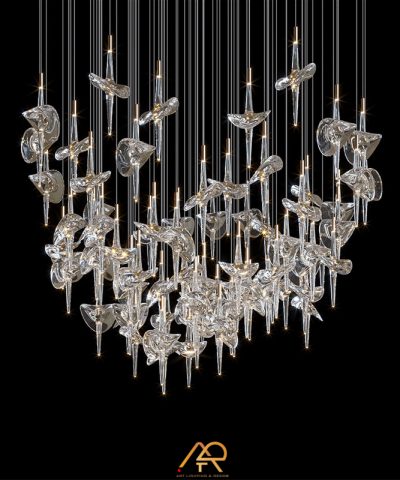 Đèn Chùm Thông Tầng Cao Cấp LUX Crystal Galaxy ART-5025