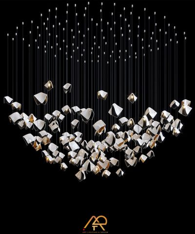 Đèn Chùm Thông Tầng Nghệ Thuật LUX Origami Sky ART-5026
