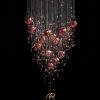 Đèn Chùm Thông Tầng Crystal Red ART-5029