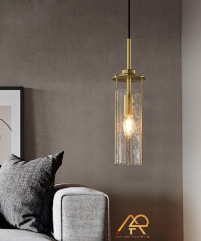 Đèn thả đồng chao thủy tinh ART4001