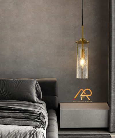 Đèn thả đồng chao thủy tinh ART4001