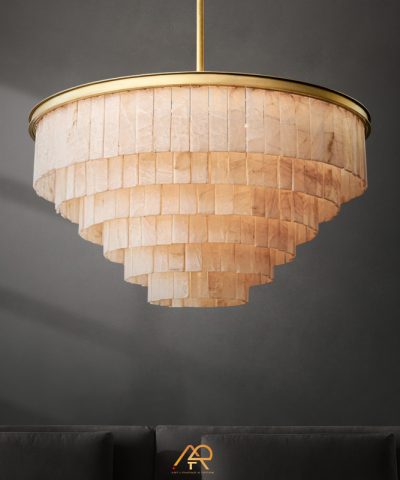Đèn chùm chao đá tay ban nha cao cấp ART-7017