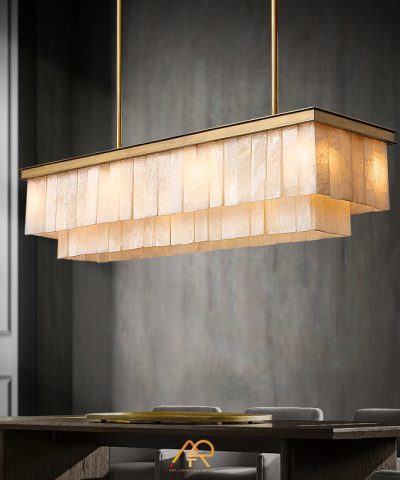 Đèn chùm chao đá tay ban nha cao cấp ART-7017