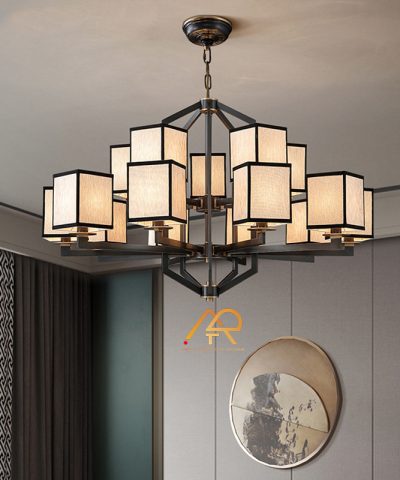 Đèn chùm đồng phong cách Indochine ART-7001