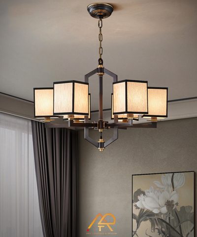 Đèn chùm đồng phong cách Indochine ART-7001