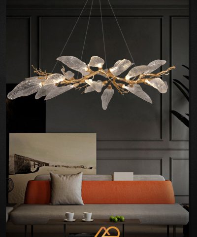 Đèn chùm đồng serip bàn ăn ART-7009B