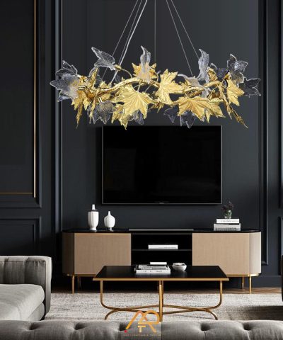 Đèn chùm lá phong cao cấp ART 7030