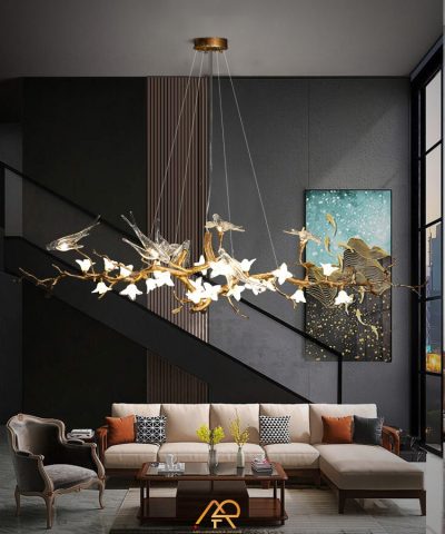 Đèn chùm serip bằng đồng cao cấp ART-7014