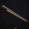 Đèn thả bàn ăn màu gỗ óc chó cao cấp ART-005