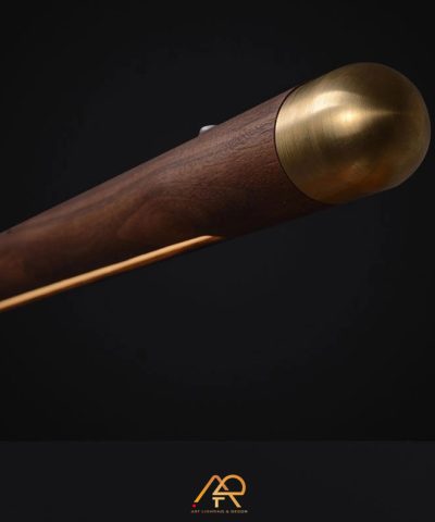Đèn thả bàn ăn màu gỗ óc chó cao cấp ART-005