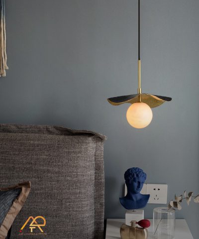 Đèn thả đồng chao đá nghệ thuật ART4012