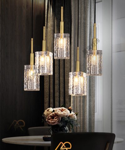 Đèn Thả Pha Lê Sóng Ánh Vàng Aurora ART-4048
