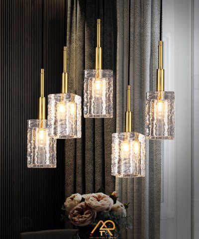 Đèn Thả Pha Lê Sóng Ánh Vàng Aurora ART-4048