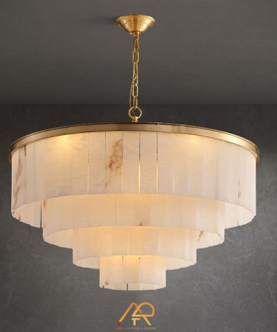 Đèn Chùm Đá Tầng Thác Ánh Sáng Aurora Cascade ART-7033