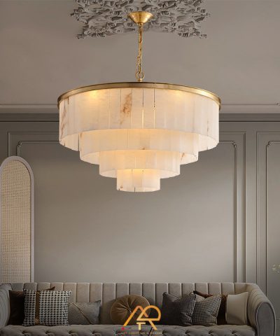 Đèn Chùm Đá Tầng Thác Ánh Sáng Aurora Cascade ART-7033