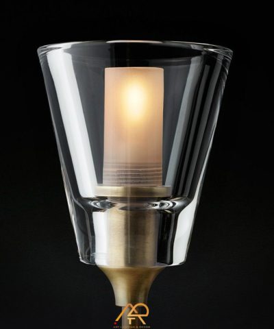 Đèn Vách Thủy Tinh Nến Đồng Aurora Elegance ART-8019