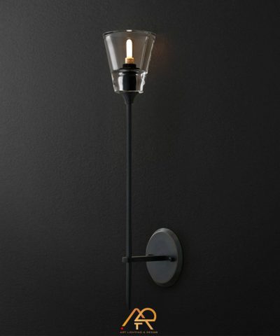 Đèn Vách Thủy Tinh Nến Đồng Aurora Elegance ART-8019