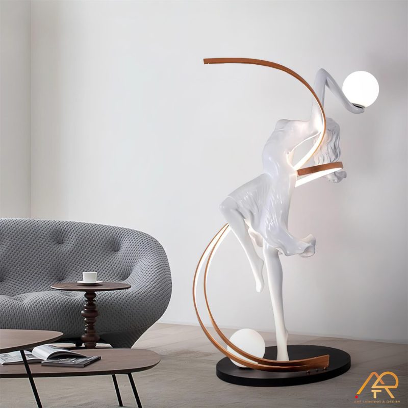 Một Số Mẫu Đèn Decor Cho Biệt Thự Cao Cấp Được Ưa Chuộng Nhất Năm 2026 - Ảnh 6 Đèn sàn tượng nữ thần Misha ART-2060