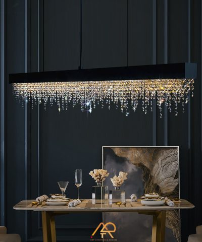 Đèn thả bàn ăn Pha Lê Dài Crystal Rain ART-4053