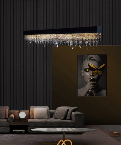 Đèn thả bàn ăn Pha Lê Dài Crystal Rain ART-4053