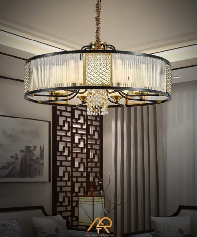 Đèn Chùm Phong Cách Đông Dương Ngọc Lan Luxe ART-7046