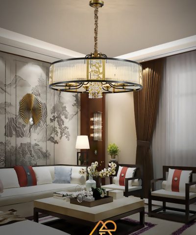 Đèn Chùm Phong Cách Đông Dương Ngọc Lan Luxe ART-7046