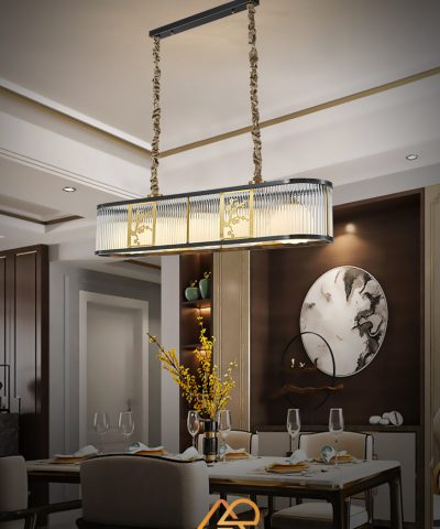 Đèn Chùm Phong Cách Đông Dương Ngọc Lan Luxe ART-7046