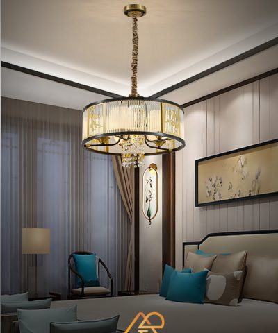 Đèn Chùm Phong Cách Đông Dương Ngọc Lan Luxe ART-7046