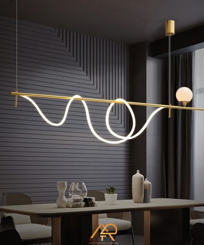 Đèn Thả Trang Trí Sóng Lượn Ánh Vàng Lumina Wave ART-4057