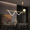 Đèn Thả Trang Trí Sóng Lượn Ánh Vàng Lumina Wave ART-4057