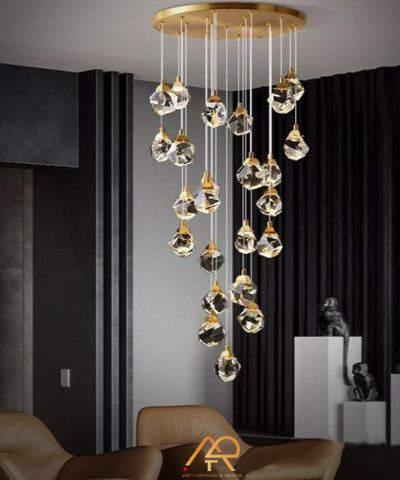 Đèn Chùm Pha Lê Aurora Crystal Drops ART-7073