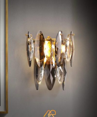 Đèn Tường Pha Lê Lá Vàng Aurora Petal Wall ART-8042