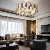 Đèn Chùm Pha Lê Lá Treo Aurora Graceful Dining ART-7077