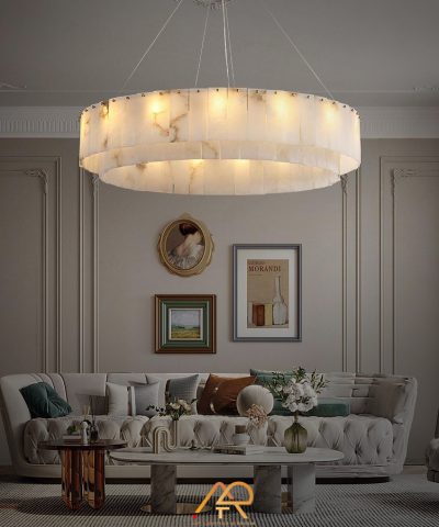 Đèn Chùm Đá Tự Nhiên Hoàng Gia Aurora Grande ART-7041