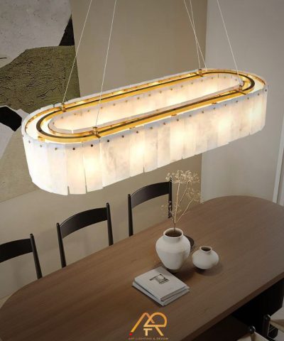 Đèn Chùm Đá Tự Nhiên Hoàng Gia Aurora Grande ART-7041