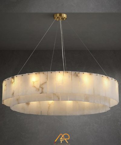 Đèn Chùm Đá Tự Nhiên Hoàng Gia Aurora Grande ART-7041