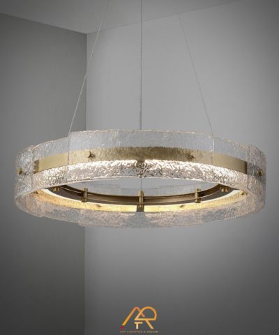 Đèn Chùm Pha Lê Vòng Ánh Kim Chandelier ART-7051