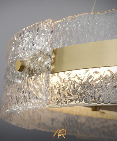 Đèn Chùm Pha Lê Vòng Ánh Kim Chandelier ART-7051