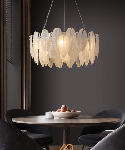 Đèn Chùm Lá Ngọc Sang Trọng ART-7066