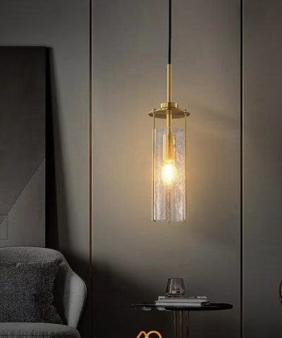 Đèn Thả Thủy Tinh Trụ Vàng Sang Trọng ART-4068
