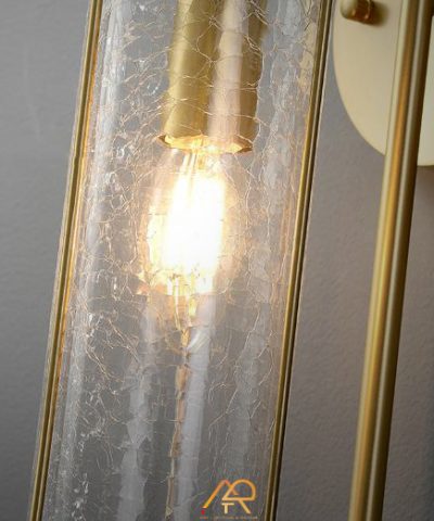 Đèn Tường Trụ Thủy Tin Mạ Vàng ART-8039