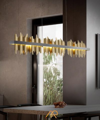 Đèn chùm nghệ thuật ánh sáng lửa ART-7072